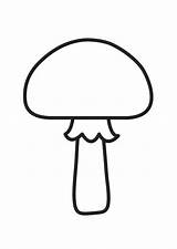 Pilz Malvorlage Mushroom Große sketch template