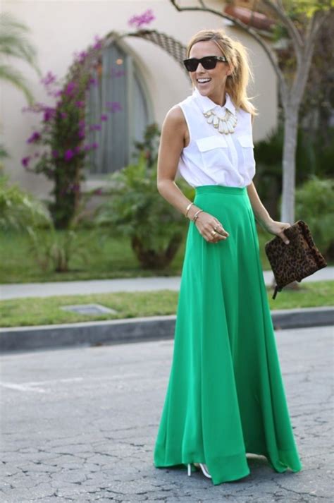 kelly green maxi skirt nice way to dress up a maxi me
