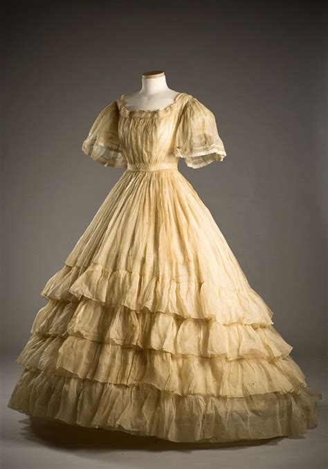this is a ruffle dress from the 1900 s this was normally worn for an