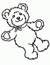 Teddy Stampare Orsetto Everfreecoloring Getdrawings Teddybear Cliparts Popular Orso sketch template