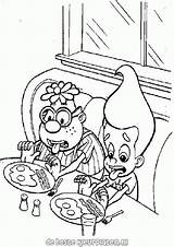 Jimmy Neutron Coloring Pages Search sketch template