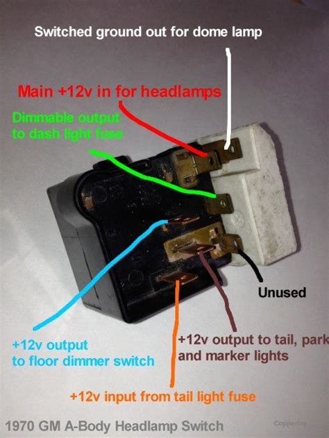 chevelle headlight switch wiring diagram wiring diagram