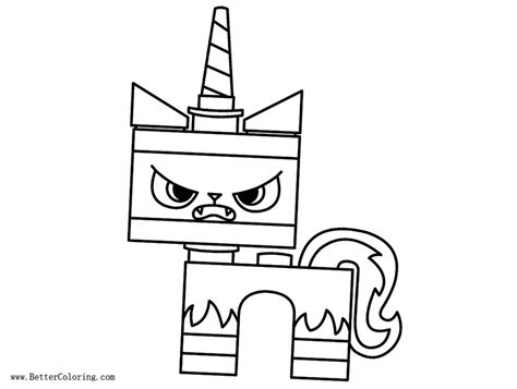 angry unikitty coloring pages  printable coloring pages