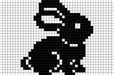 rabbit pixel art pixel art pattern pixel art easy pixel art