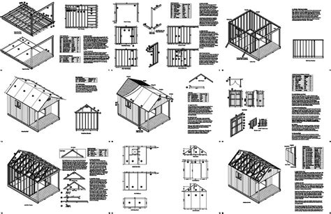 shed plans woodworking project  shed