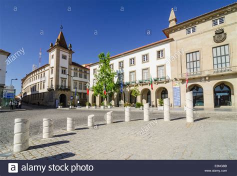covilha town hall   municipal square covilha portugal stock photo alamy