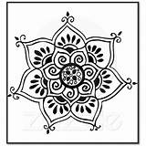 Henna sketch template