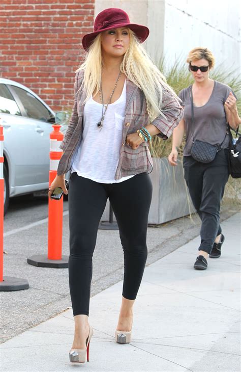 Christina Aguilera S Larger Spandex Bum