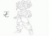 Coloring Gohan Super Pages Saiyan Dragon Ball Ssj2 Cell Drawing Vs Popular Library Clipart Coloringhome sketch template