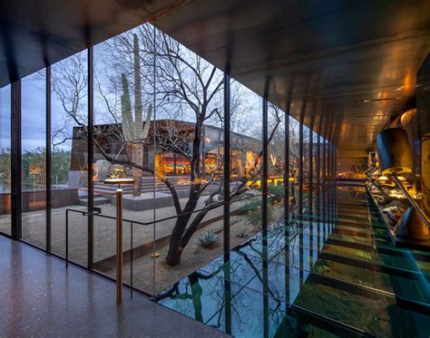 wendell burnette architects shapes desert courtyard house  arizona