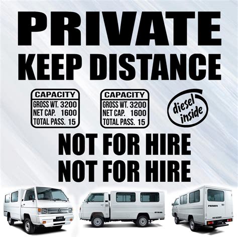 mitsubishi  capacity   hire private   distance sticker