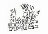 Aztec Coloring Pages Library Clipart Cartoon Large sketch template