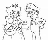 Princess Luigi sketch template
