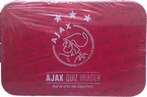 bolcom ajax quiz vragen hoeveel weet jij van ajax  kaarten met vragen  editie