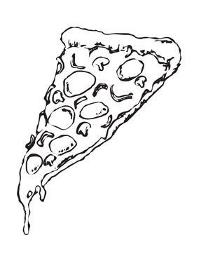 pizza slice coloring page coloring book  coloring pages
