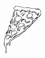 Pizza Coloring Slice Drawing Food Cheese Sheet Book Pages Getdrawings Color Advertisement Printable Kids Getcolorings Coloringpagebook sketch template