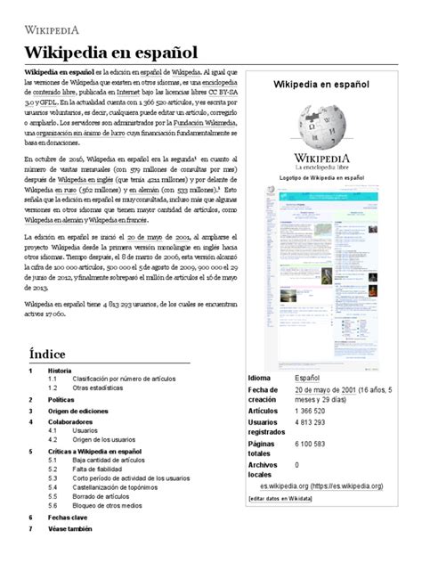 wikipedia en español wikipedia la enciclopedia libre