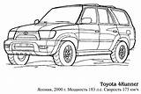 Toyota Coloring Pages Cars Color Print sketch template
