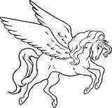Coloring Pages Pegasus Kids Popular Adults sketch template