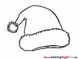 Christmas Coloring Hat Pages Sheets Hits sketch template