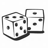 Dice Rolling Clipart Roll Frames Gaming sketch template