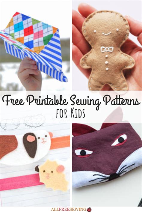 printable sewing patterns  kids allfreesewingcom