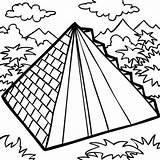 Pyramid Coloring Mexican Building Aztec Drawing Pages Mayan Getdrawings Template sketch template