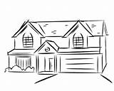 Sketch House Drawing Easy Line Simple Pencil Building Draw Clipart Background Drawings Transparent Property Mansion Modern Getdrawings Stick Paintingvalley Dreamhouse sketch template