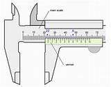 Vernier Caliper Read Mechanical Line 02mm Technology sketch template