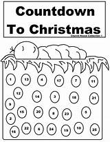 Countdown Calendars Nativity Preschool Calendariu Calendarios sketch template