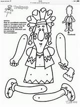Indiaan Indien Kleurplaten Marionetas Trekpop Kleurplaat Titeres Knutselen Puppets Knutselpagina Indio Indianen Articuladas Rodeo 1757 Pasen Downloaden Uitprinten sketch template