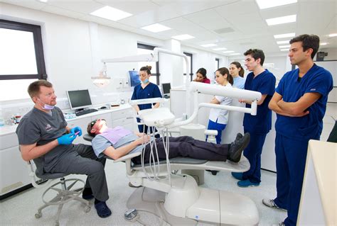 postgraduate dentistry students working  uclan dental clinic clok central lancashire