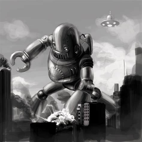 Retro Robot From Outer Space By Justsantiago On Deviantart