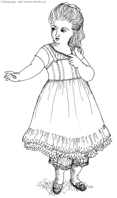american girl doll coloring pages  print photo  timeless miraclecom