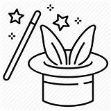 Hat Magic Drawing Rabbit Entertainment Wizard Wand Stick Circus Drawings Icon Paintingvalley Getdrawings sketch template