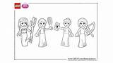 Lego Coloring Princesses Princess Pages Disney Sheets Sheet Choose Board sketch template