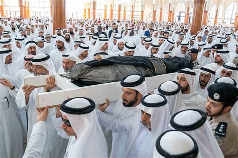 photos uae ruler has buried his son who died after he reportedly hosted a drug and orgy party