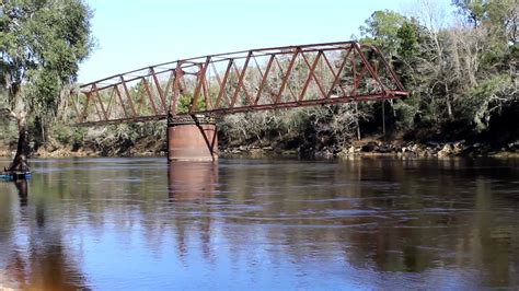 abandoned swing truss bridge  suwannee river  florida youtube