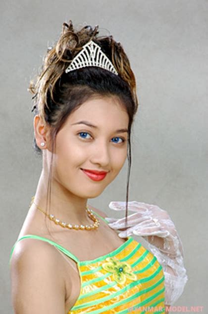Zin Zin Zaw Myint Beautiful Blue Eyes • Myanmar Model