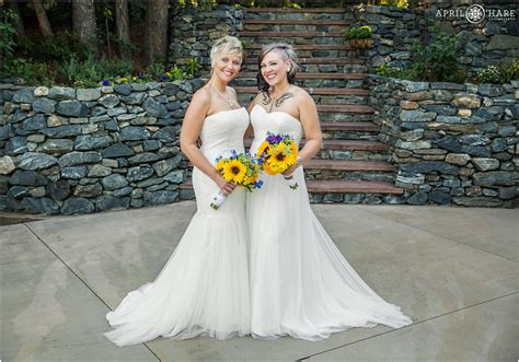 Backyard Lesbian Wedding During Summer In Conifer Colorado