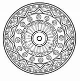 Mind Open Pages Mandala Abstract Colouring Printable Monday sketch template