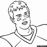 Coloring Matt Ryan Brady Tom Pages Thecolor Comments Football sketch template