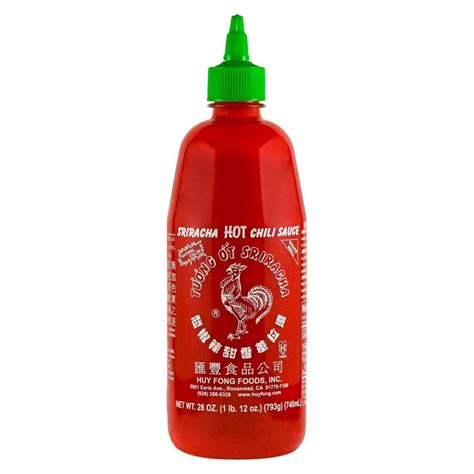 Huy Fong Sriracha Hot Chili Sauce 28 Oz Bottle Koshco Wholesale