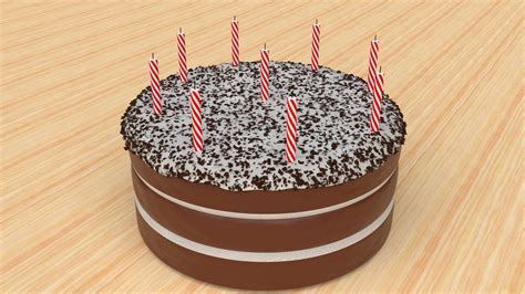 Birthday Cake 3d Model Cgtrader