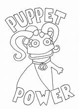 Puppet Coloring Pages Master Puppets Organ Getcolorings Color Printable Wump Mucket Print Good sketch template