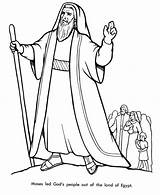 Moses Coloring Israelites Pharaoh Praying Sketch sketch template