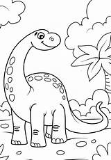 Coloring Pages Dinosaur Good sketch template
