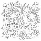 Pano Ribbon Flowers sketch template