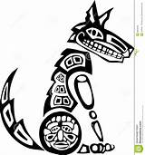 Totem Drawing Wolf Pole Clipartmag sketch template