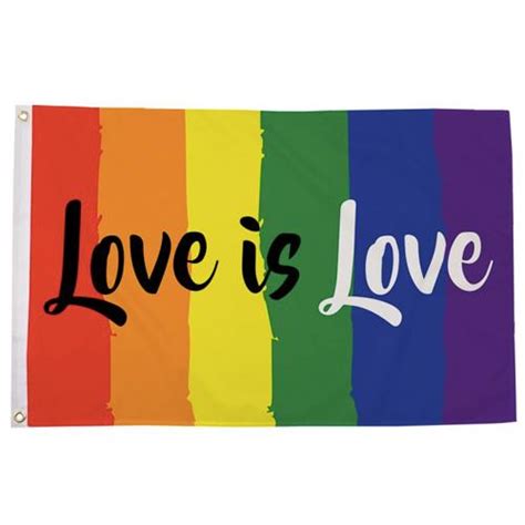 Gay Pride Rainbow Vertical Stripes Love Is Love Flag
